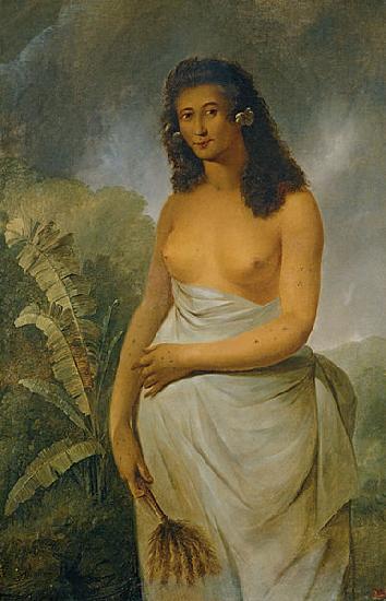 John Webber The Tahitian Princess Poedua oil painting picture